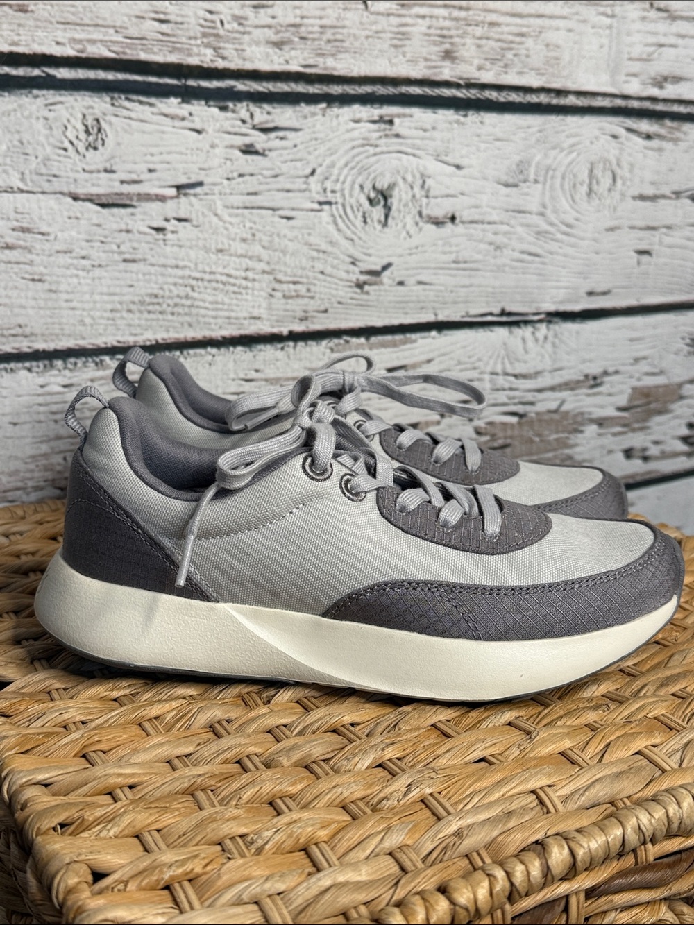 allbirds Courier Gray canvas Women's Slip-On Sneakers